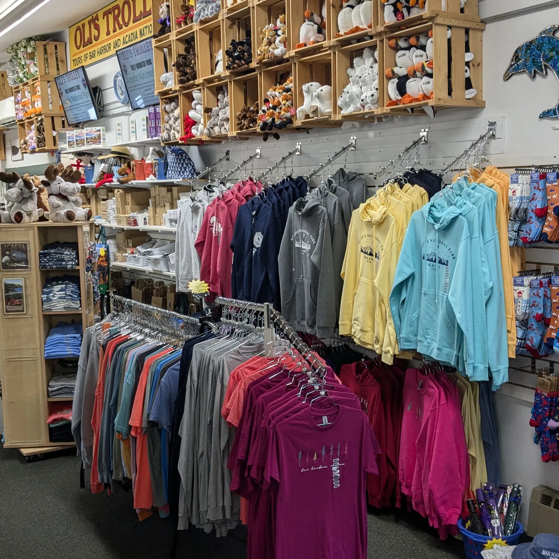 a group of people in a store