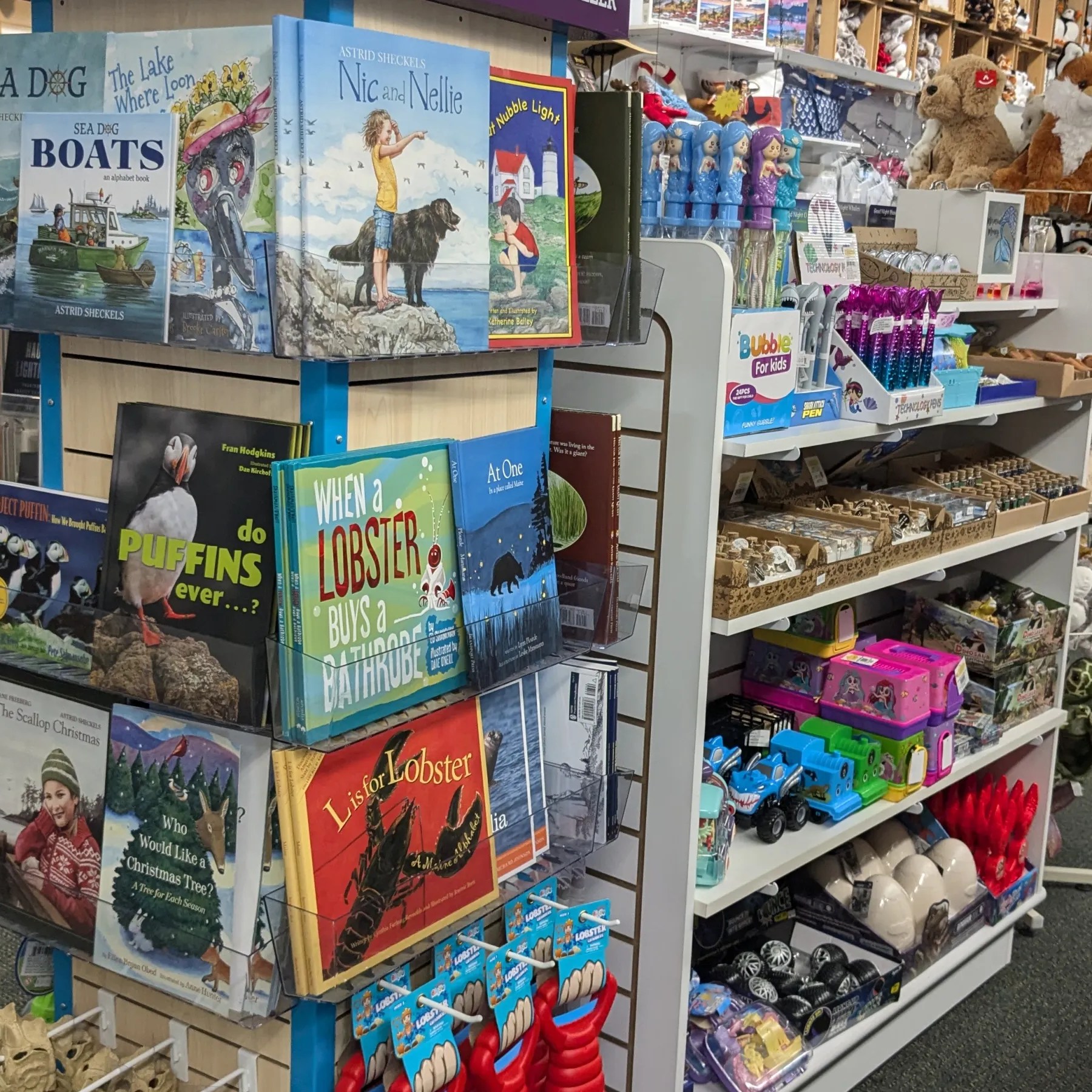 a group of people in a store