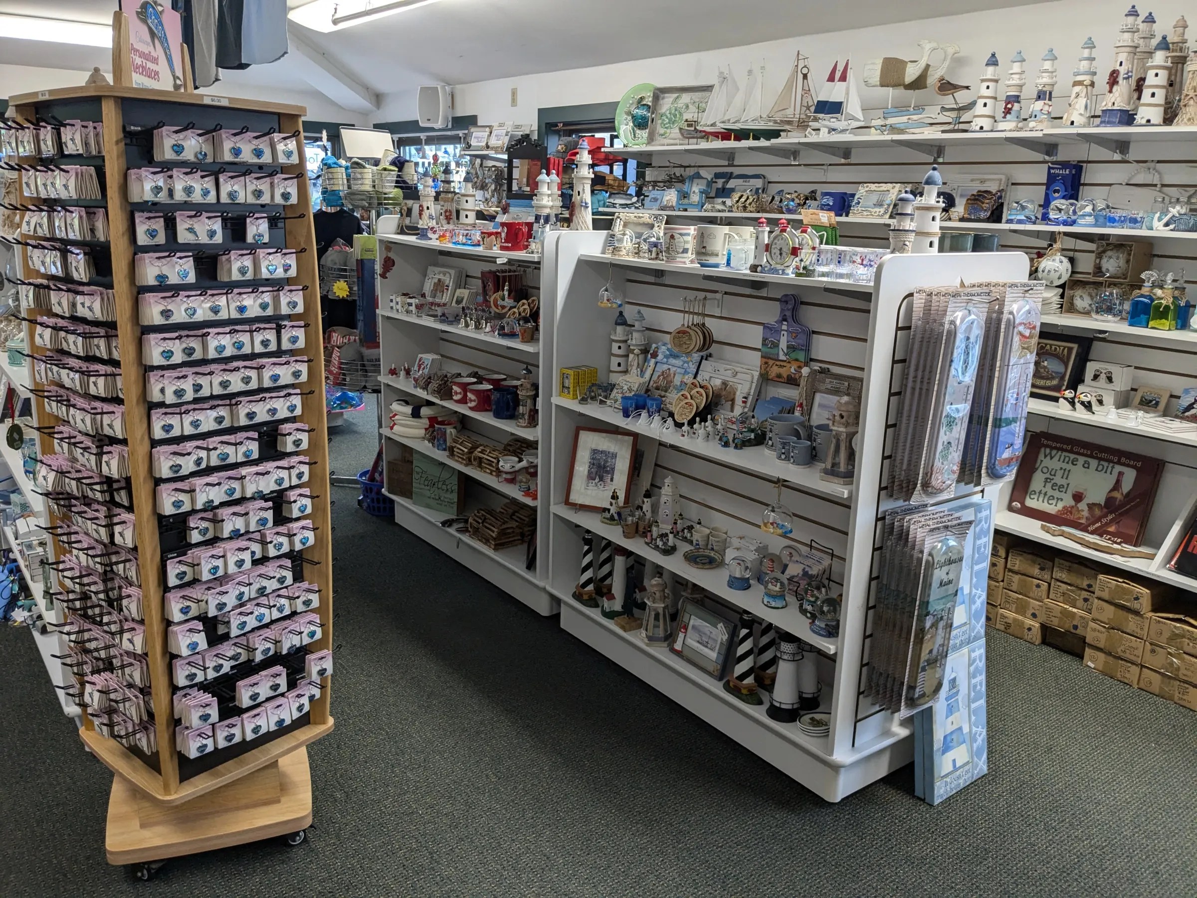 a store shelf filled with books